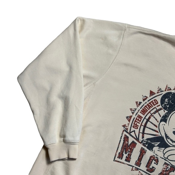 Disney Beige Oversized Long Sleeve Crewneck Sweatshirt US L - Picture 9 of 10